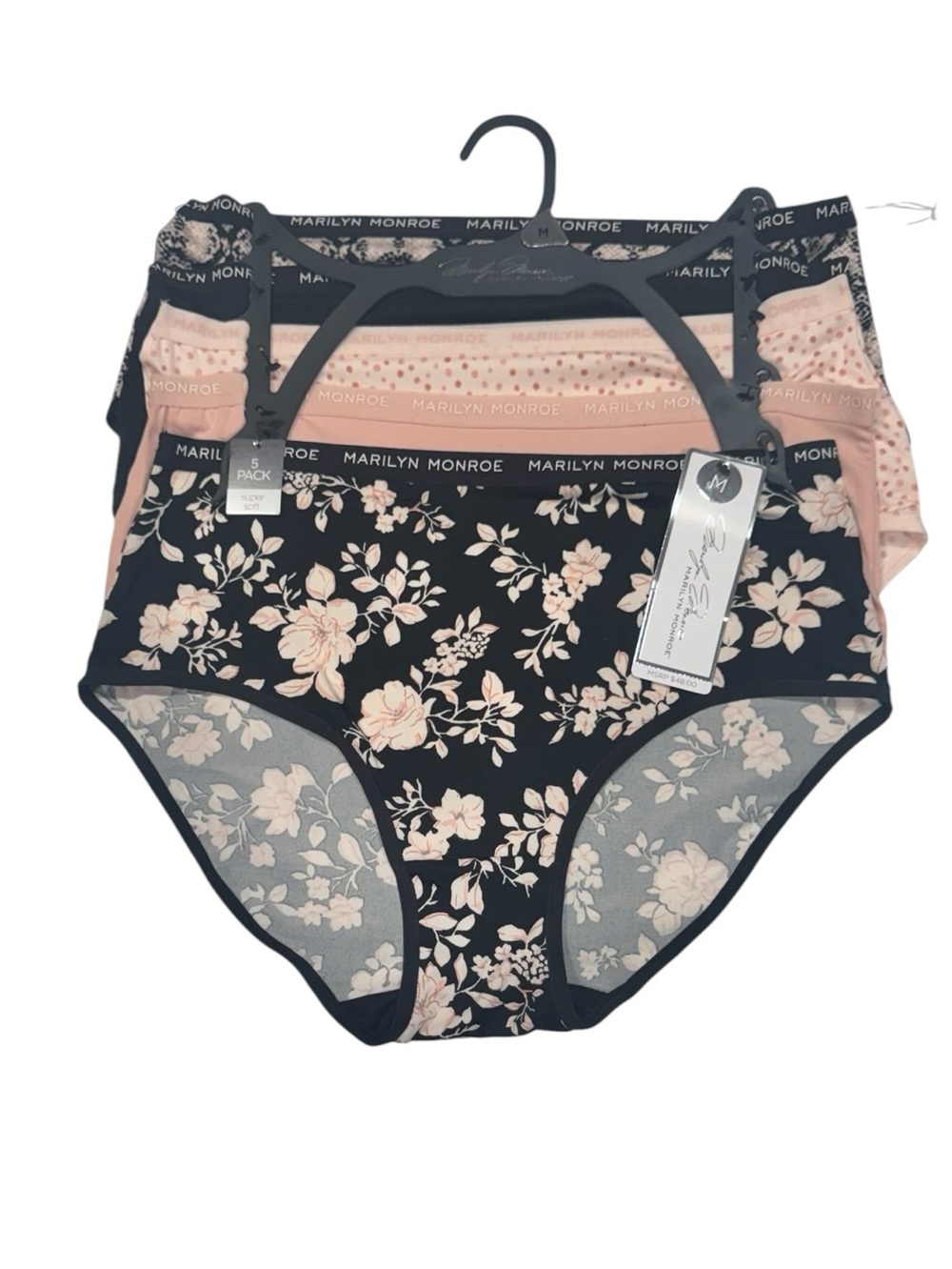 LAURA ASHLEY 5 Pack Panties Briefs Super Soft Comfy NWT  Medium